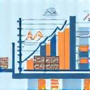 Icon symbolizing real-time stock visibility and forecasting