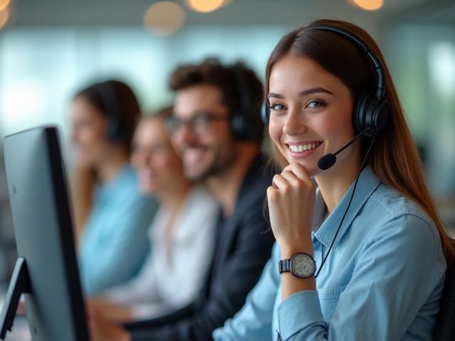 Customer support agents providing multilingual service