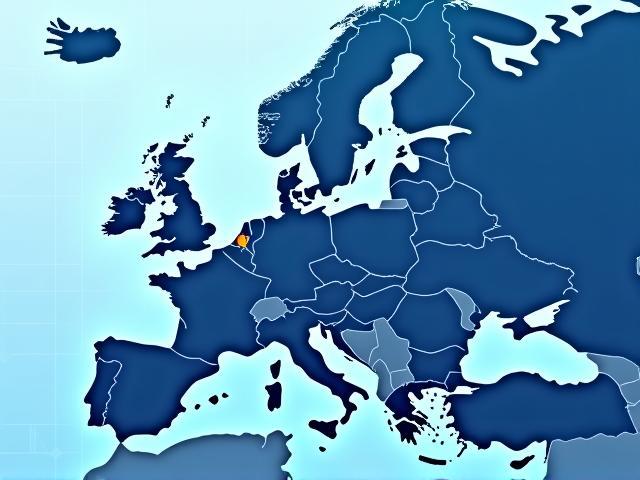 Map highlighting Europe with low-cost shipping routes